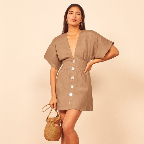 Reformation Ty in Tan size 0 NWT - Picture 1 of 9